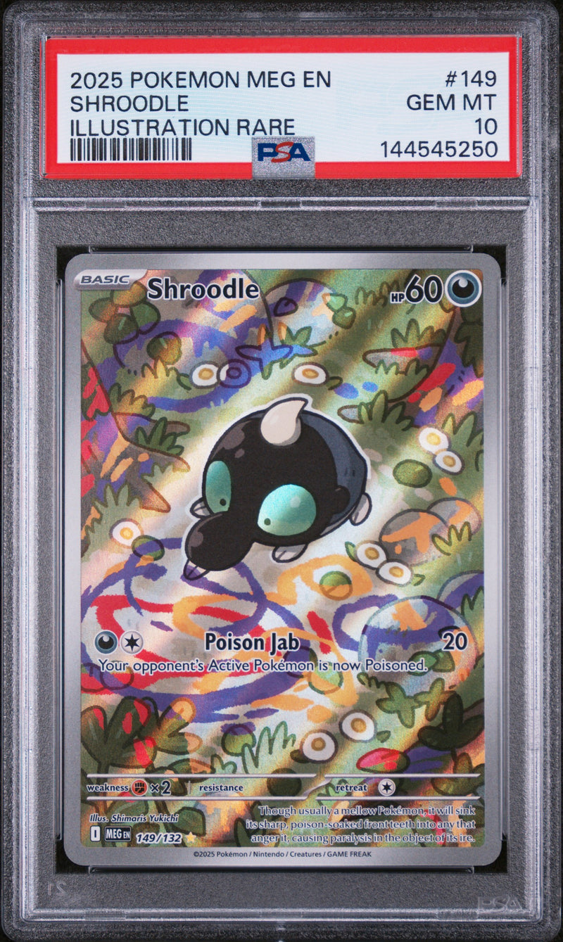 PSA 10 - SHROODLE ILLUSTRATION RARE 2025 POKEMON MEG EN-MEGA EVOLUTION