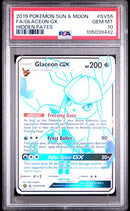 FA/GLACEON GX HIDDEN FATES 2019 POKEMON SUN & MOON HIDDEN FATES PSA 10