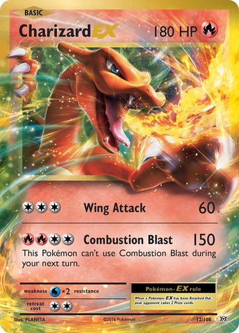 2016 POKEMON XY EVOLUTIONS #12 CHARIZARD EX EVOLUTIONS