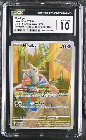 *** CGC GEM MINT 10***2022 Pokémon Black Star Promos - Scarlet & Violet Mimikyu Promo