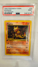 MAGMAR 1ST EDITION 1999 POKEMON FOSSIL PSA 9