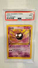 GASTLY 1ST EDITION 1999 POKEMON FOSSIL PSA 9