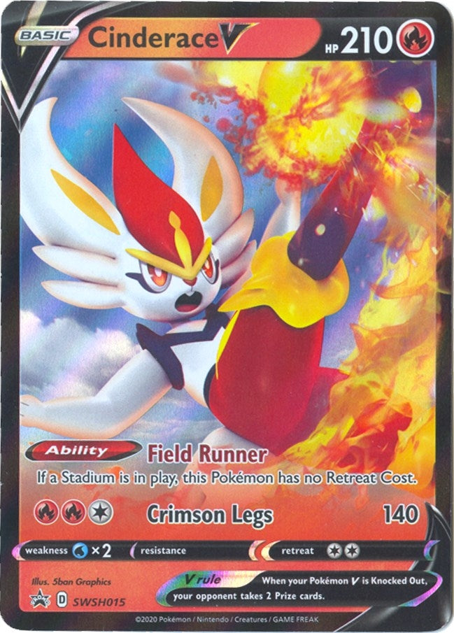 Cinderace V (SWSH015) [Sword & Shield: Black Star Promos]