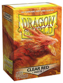 Image for Dragon Shield Matte Sleeves - Clear Red (100-Pack) - Card Sleeves
