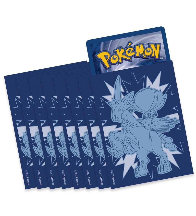 Image for Pokemon TCG: Chilling Reign Pokemon Center Elite Trainer Box Card Sleeves - Ice Rider Calyrex (65 Pack) - Card Sleeves