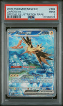 PSA 9 - ZAPDOS ex SPECIAL ILLUSTRATION RARE 2023 POKEMON MEW EN-151