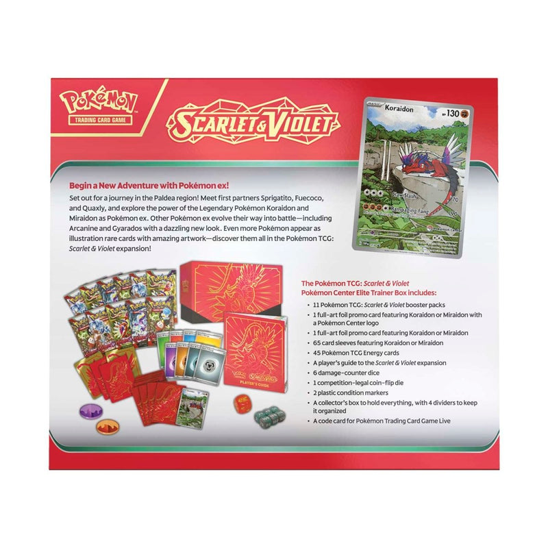 Scarlet & Violet: Base Set - Elite Trainer Box (Koraidon) (Pokemon Center Exclusive)