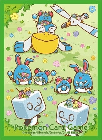 Image for Pokemon TCG: Pokemon Center Japan Exclusive Card Sleeves - Flower Crown and Maril (64-Pack) - Card Sleeves