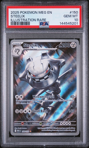 PSA 10 - STEELIX ILLUSTRATION RARE 2025 POKEMON MEG EN-MEGA EVOLUTION