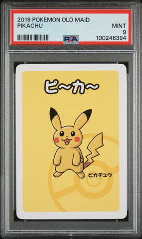 PSA 9 - PIKACHU 2019 POKEMON OLD MAID