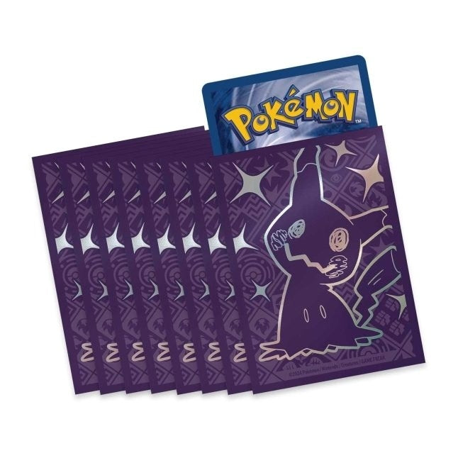 Image for Pokemon TCG: Paldean Fates Trainer Box Card Sleeves - Mimikyu (65 Pack) - Card Sleeves