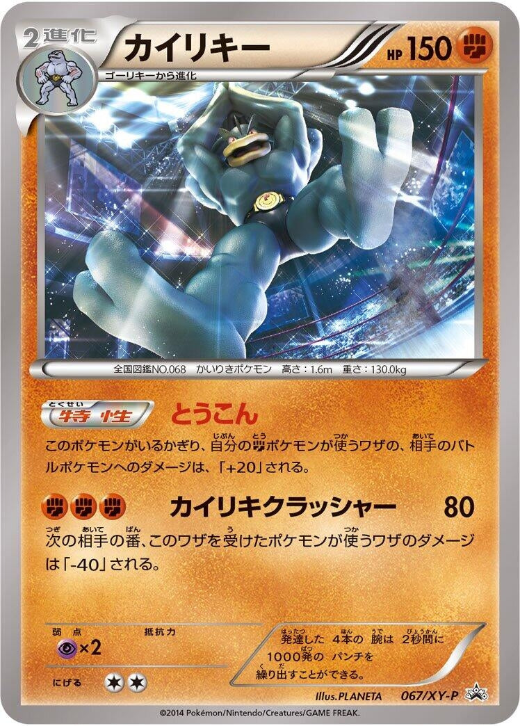 Image for Machamp - 067/XY-P (067/XY-P) (XY-P: XY Promos) - Pokemon Japan