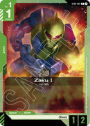 Image for Zaku I (ST03-007) (Edition Beta) - Gundam Card Game