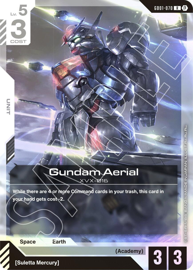 Image for Gundam Aerial (GD01-070) (Edition Beta) - Gundam Card Game