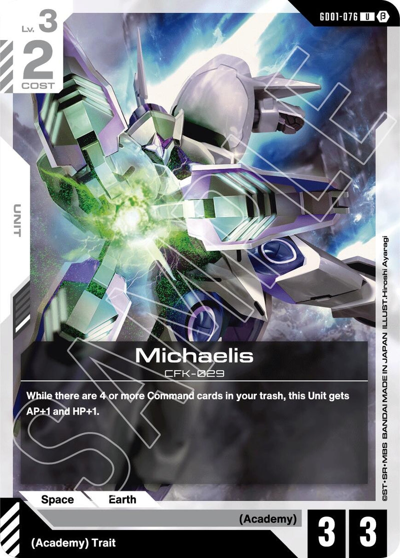 Image for Michaelis (GD01-076) (Edition Beta) - Gundam Card Game