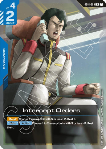 Image for Intercept Orders (GD01-099) (Edition Beta) - Gundam Card Game