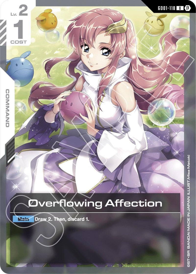Image for Overflowing Affection (GD01-118) (Edition Beta) - Gundam Card Game