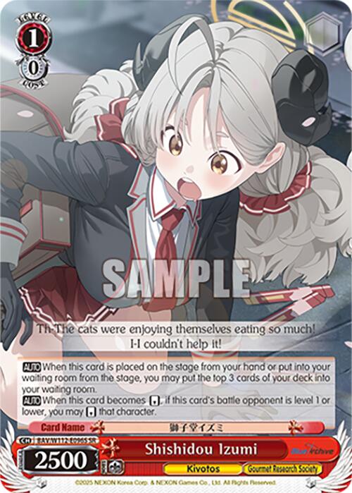Shishidou Izumi (BAV/W112-E096S SR) [Blue Archive]