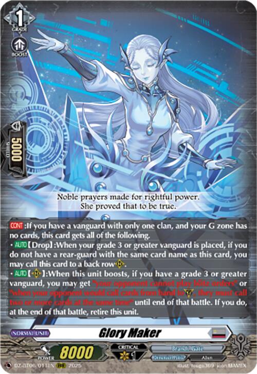 Glory Maker (DZ-BT06/011EN) [DZ-BT06: Generation Dragenesis]