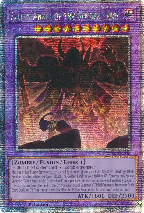 Fallen Angel of the Golden Land [ALIN-EN036] Quarter Century Secret Rare