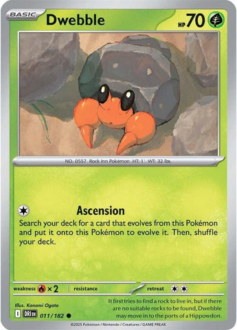 Dwebble (011/182) [Scarlet & Violet: Destined Rivals]