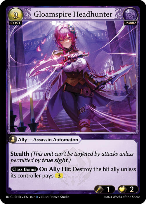 Gloamspire Headhunter (027) [Tristan Re:Collection, Shadowdancer Lite]