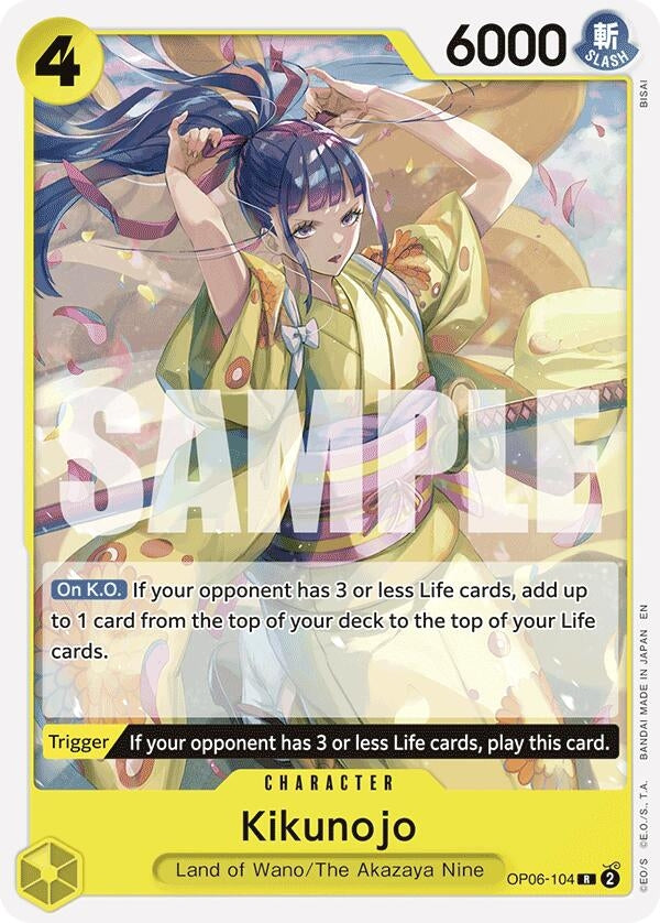 Image for Kikunojo (Reprint) (OP06-104) (ST-28: Starter Deck 28 GREEN/YELLOW Yamato) (ST-28) - One Piece Card Game