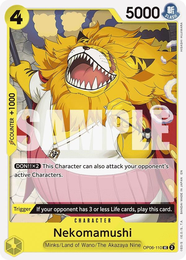 Image for Nekomamushi (Reprint) (OP06-110) (ST-28: Starter Deck 28 GREEN/YELLOW Yamato) (ST-28) - One Piece Card Game