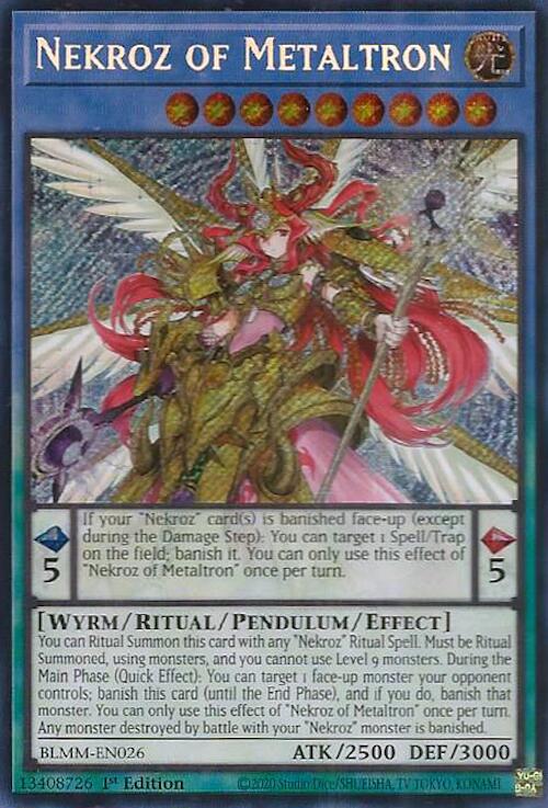 Nekroz of Metaltron [BLMM-EN026] Secret Rare