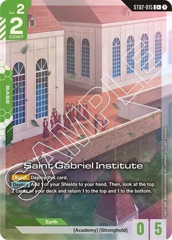 Image for Saint Gabriel Institute (C+) (ST02-015) (Starter Deck 02: Wings of Advance) - Gundam Card Game