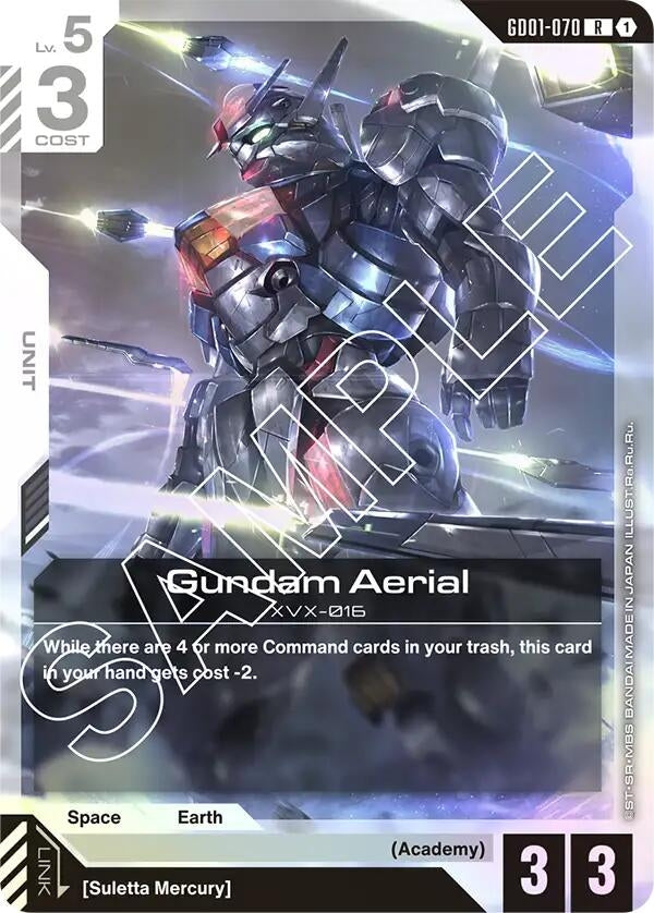 Image for Gundam Aerial (GD01-070) (Newtype Rising) - Gundam Card Game