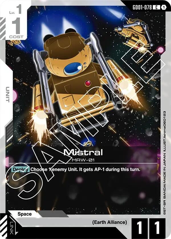 Image for Mistral (GD01-078) (Newtype Rising) - Gundam Card Game