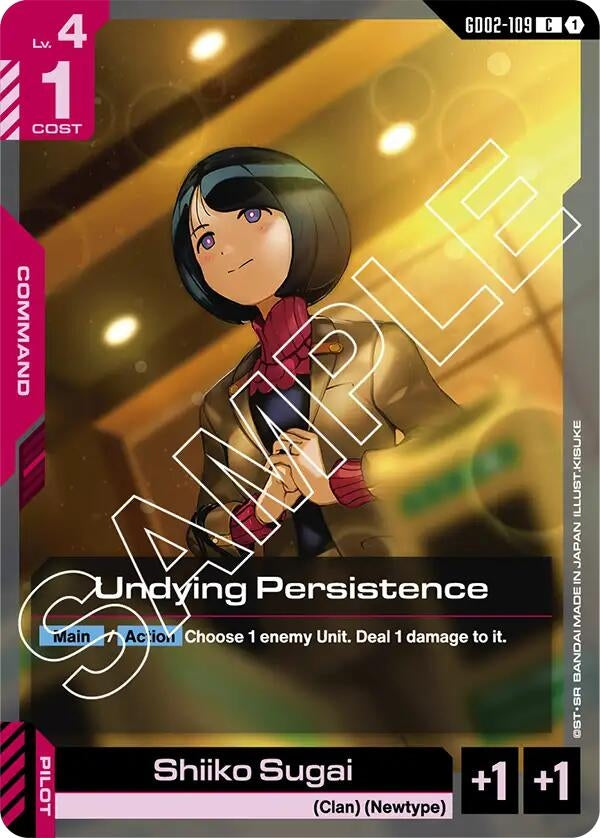 Image for Undying Persistence (GD02-109) (Dual Impact) - Gundam Card Game
