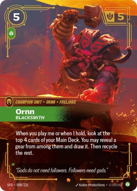 Ornn - Blacksmith (058/221) (Spiritforged)