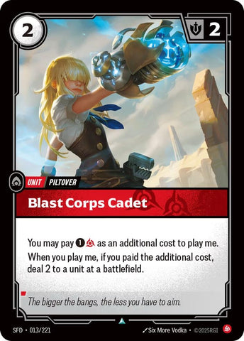 Blast Corps Cadet (013/221) (Spiritforged)