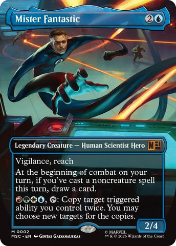 Image for Mister Fantastic (Borderless) (2) (Commander: Marvel Super Heroes) - Magic: The Gathering