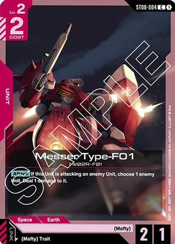 Image for Messer Type-F01 (ST08-004) (Starter Deck 08: Flash of Radiance) - Gundam Card Game