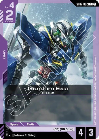 Image for Gundam Exia (ST07-002) (ST07-002) (Starter Deck 07: Celestial Drive) - Gundam Card Game