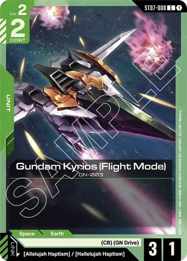 Image for Gundam Kyrios (Flight Mode) (ST07-008) (Starter Deck 07: Celestial Drive) - Gundam Card Game