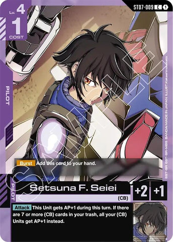 Image for Setsuna F. Seiei (ST07-009) (Starter Deck 07: Celestial Drive) - Gundam Card Game