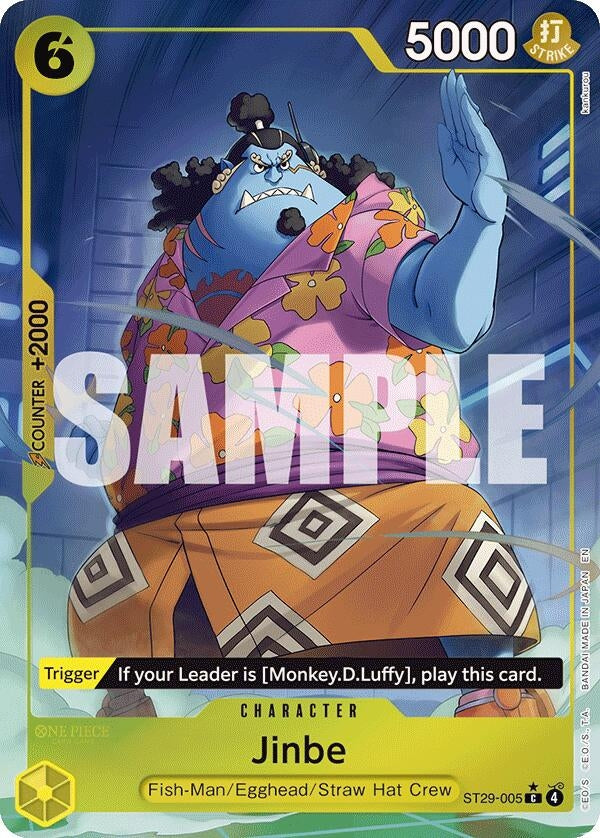 Image for Jinbe (Full Art) (ST29-005) (ST-29: Starter Deck 29 Egghead) (ST-29) - One Piece Card Game