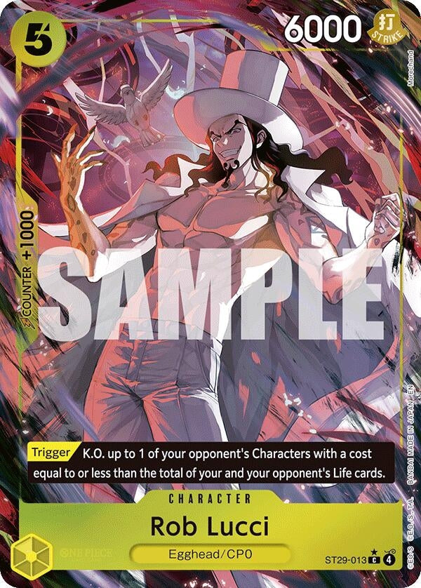 Image for Rob Lucci (Full Art) (ST29-013) (ST-29: Starter Deck 29 Egghead) (ST-29) - One Piece Card Game