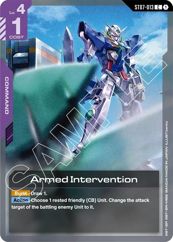 Image for Armed Intervention (ST07-013) (Starter Deck 07: Celestial Drive) - Gundam Card Game