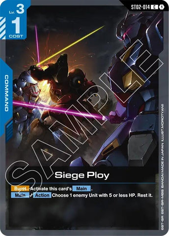 Image for Siege Ploy (ST02-014) (Starter Deck 08: Flash of Radiance) - Gundam Card Game