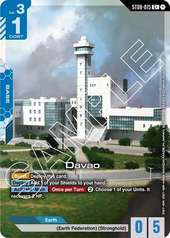 Image for Davao (C+) (ST08-015) (Starter Deck 08: Flash of Radiance) - Gundam Card Game