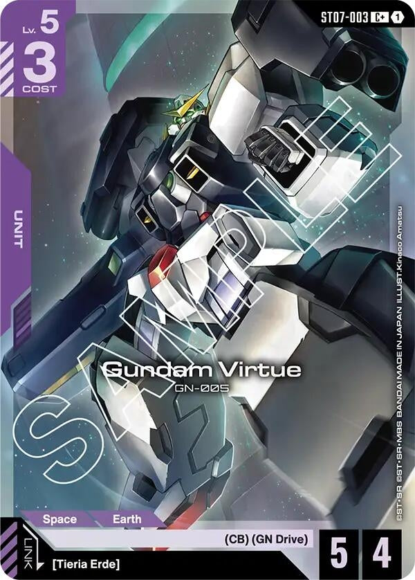 Image for Gundam Virtue (ST07-003) (C+) (ST07-003) (Starter Deck 07: Celestial Drive) - Gundam Card Game