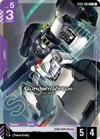 Image for Gundam Virtue (ST07-003) (C+) (ST07-003) (Starter Deck 07: Celestial Drive) - Gundam Card Game