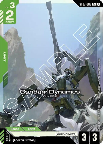 Image for Gundam Dynames (ST07-006) (C+) (ST07-006) (Starter Deck 07: Celestial Drive) - Gundam Card Game