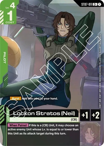 Image for Lockon Stratos (Neil) (C+) (ST07-011) (Starter Deck 07: Celestial Drive) - Gundam Card Game