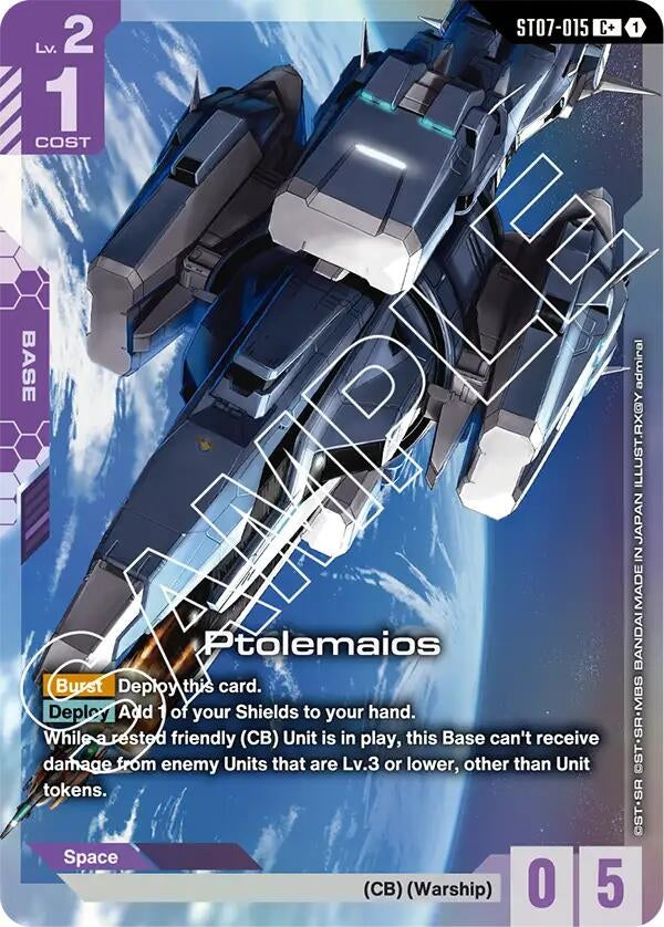 Image for Ptolemaios (C+) (ST07-015) (Starter Deck 07: Celestial Drive) - Gundam Card Game